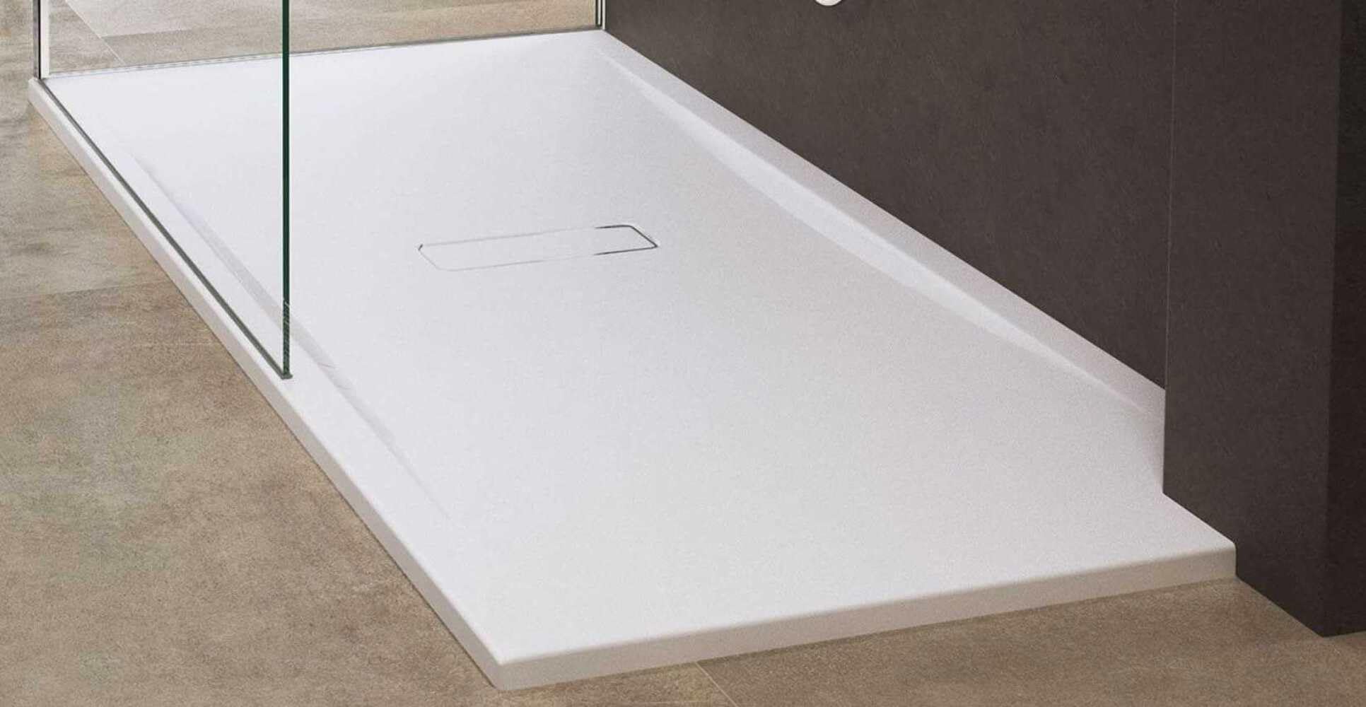 Novoalugas custom - Plato ducha 120x70 3,5cm superficie lisa blanco