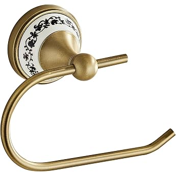 Wall Mounted Bathroom Kitchen Antique Toilet Paper Holder Open Arm Towel Holder Tissue Holder Bathroom Kitchen Tissue Roll Holder YIGUANXIN