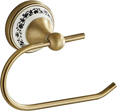 Wall Mounted Bathroom Kitchen Antique Toilet Paper Holder, Open Arm Towel Holder, Tissue Holder, Bathroom Kitchen Tissue Roll Holder YIGUANXIN