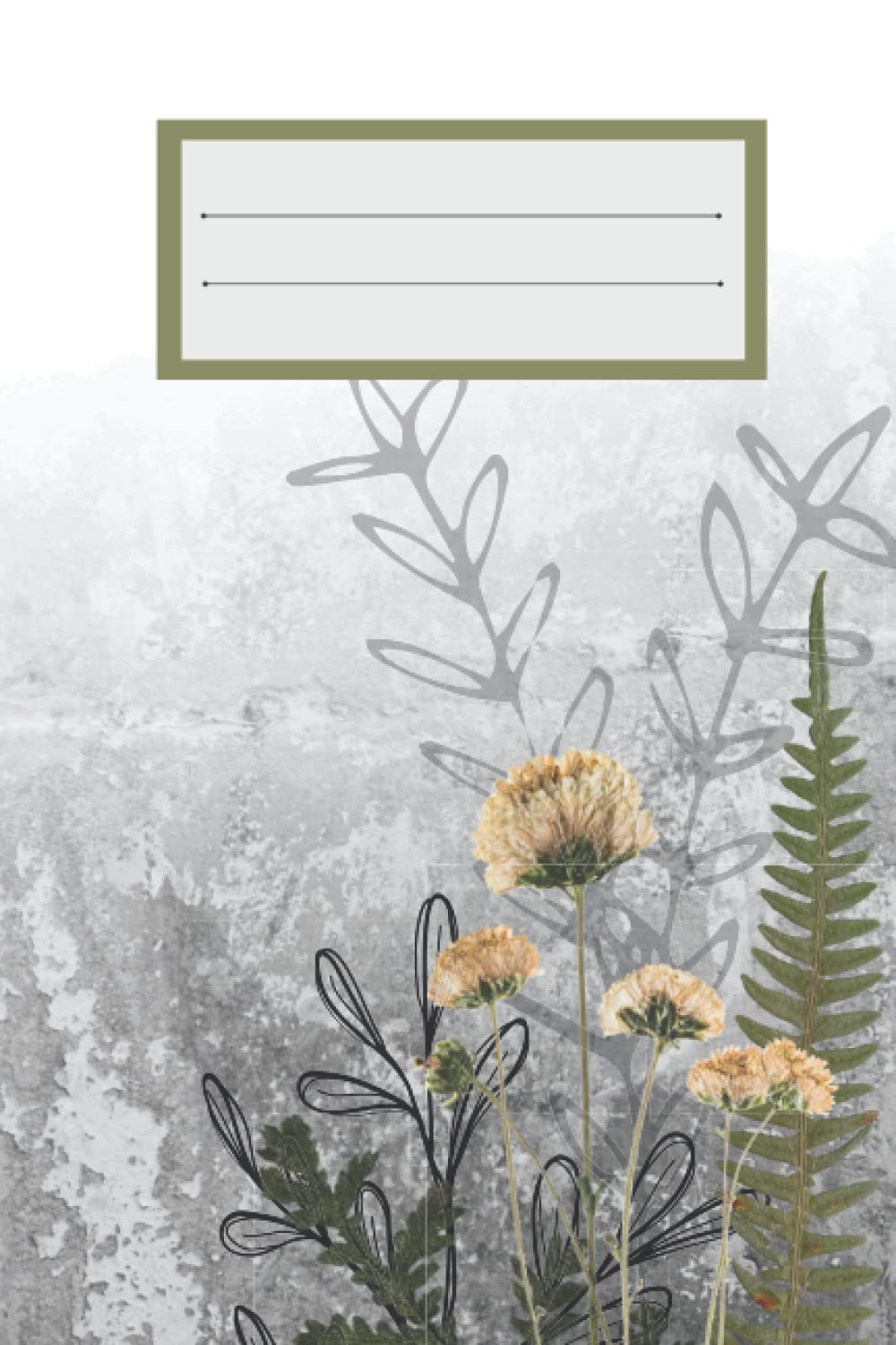 Blank Floral Journal