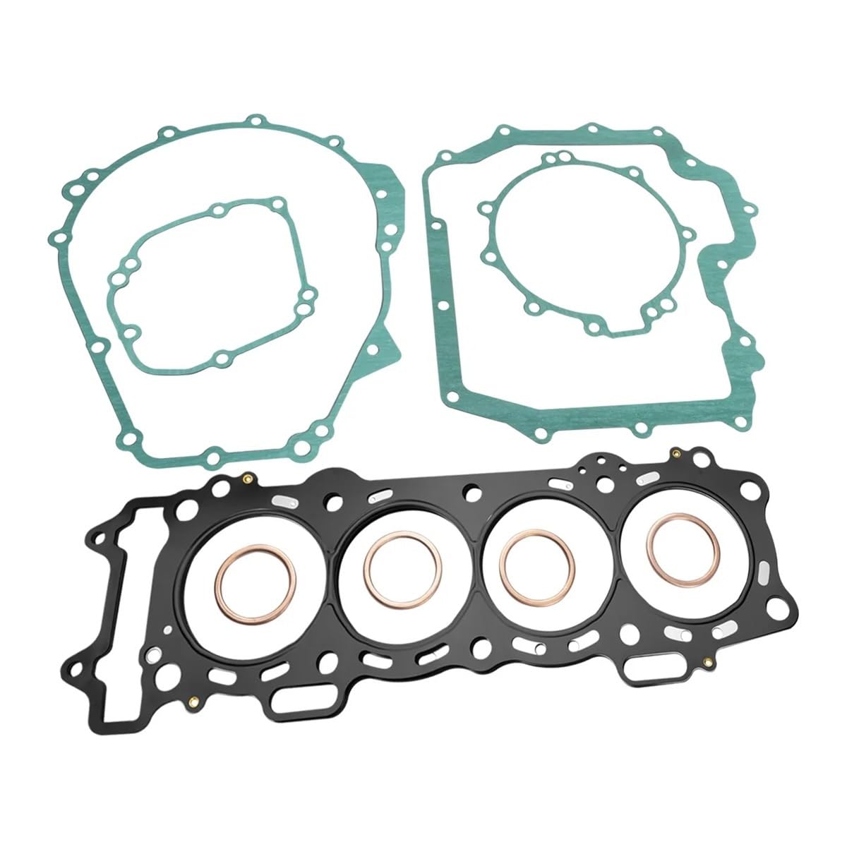 Motorcycle Cylinder Generator Crankcase Cover Gasket Kits for ZX1000 ZX-10R/ABS 2016-2018 ZX-10RR ABS 2017-2018 Spare Parts(Exhaust Pipe Gasket)