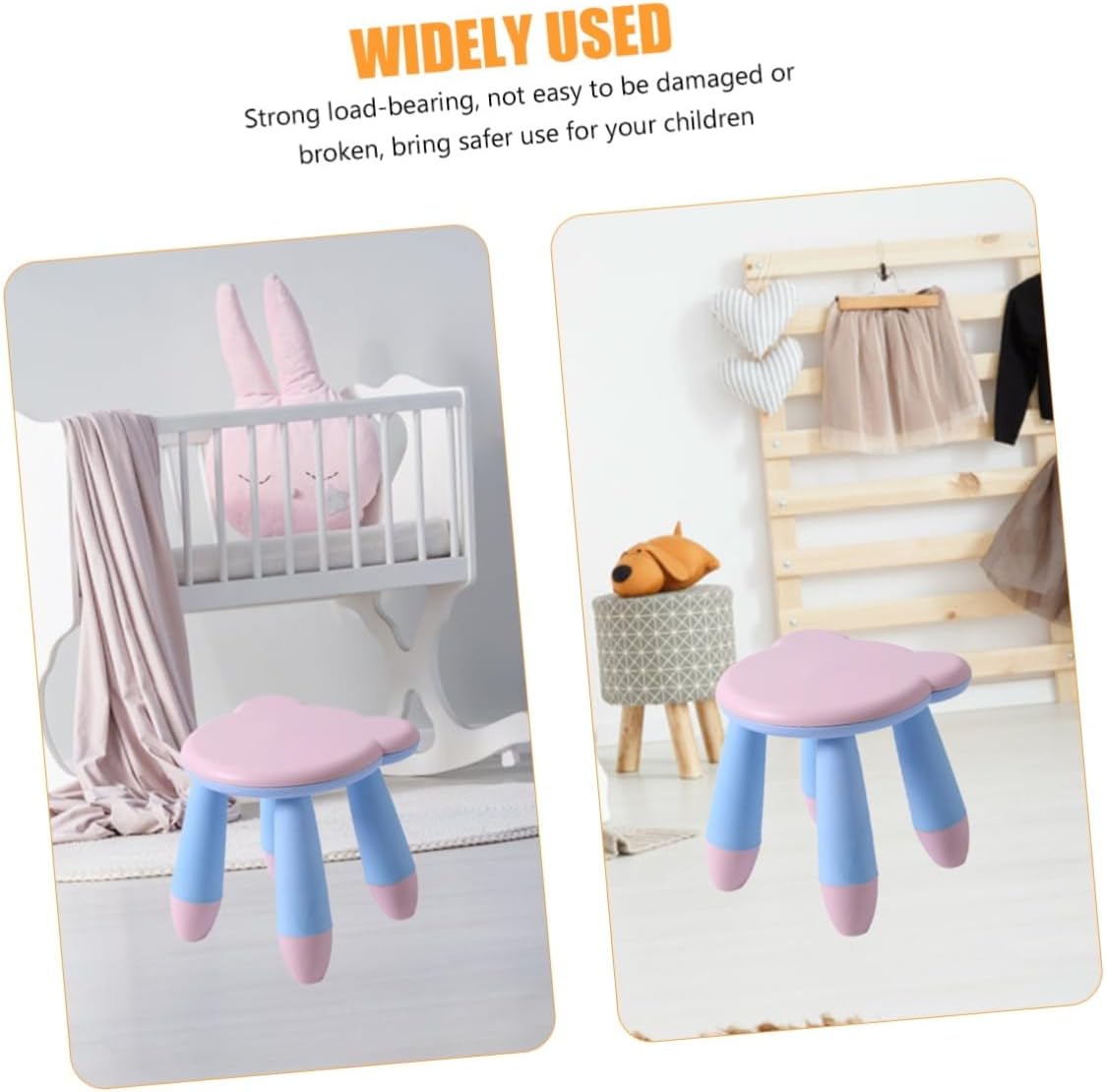 SOLUSTRE Boy Girl Non- Stool Cute Cartoon Design for Boys and Girls Lightweight and Stool for Potty Training and Home Use for Bathroom and Bedroom