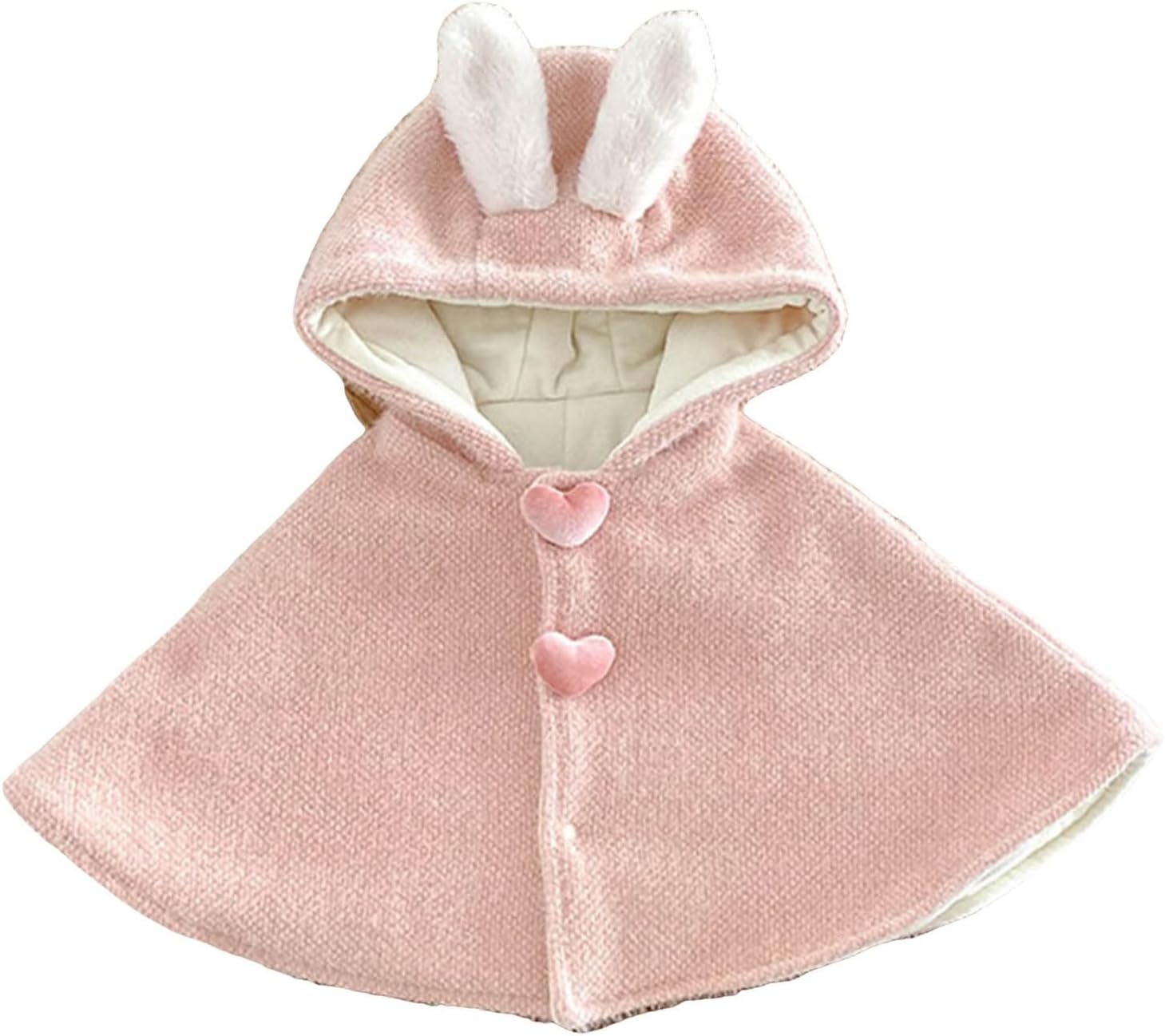 Little Girls Winter Cape for Girls Hooded Cable Knit Poncho Sweaters Toddler Holiday Pullover