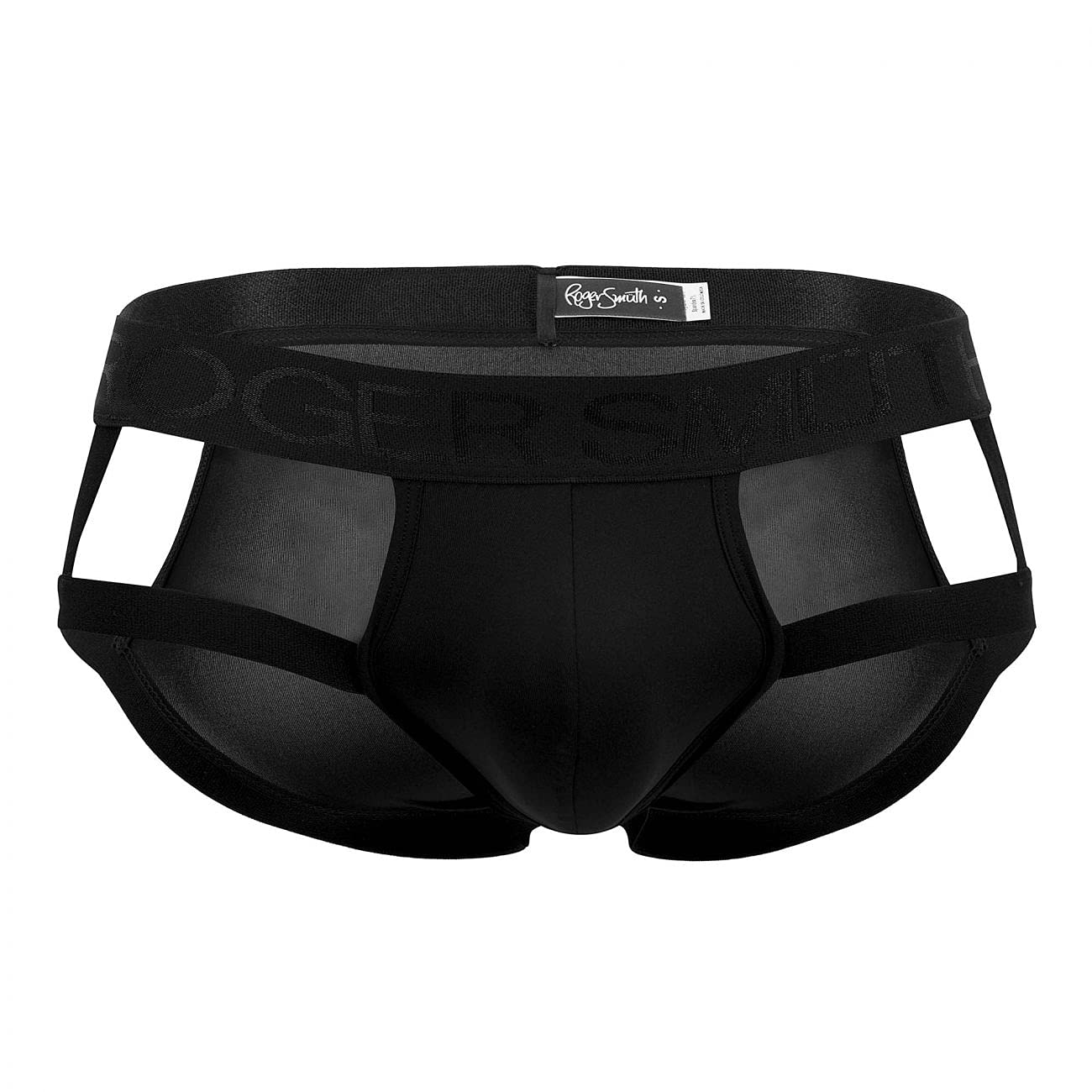 Roger Smuth Fashion Male Briefs Underwear for Men, Black_style_rs030, S