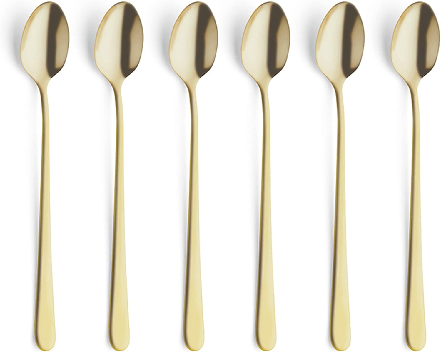 Austin Latte Macchiato Spoons Set of 6 Matte Gold