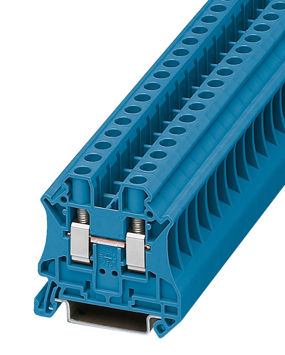 Phoenix Contact Through Terminal UT 6 Bu Pack of 50 3044144, Blue