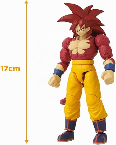 BANDAI - Dragon Ball Daima Super Saiyan 4 Goku - Figurine Dragon Star 17 cm - Goku SSJ4 et Accessoires - Licence Officielle Dragon Ball - Figurine articulée - Jouet Enfant 4 Ans et + - 40737 - 7