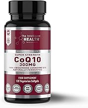 The Intelligent Health CoQ10 Supplement, Fermented Coenzyme Q10 Ubiquinone for Women & Men, Easy to Swallow 300mg 120 Vegetarian Softgels