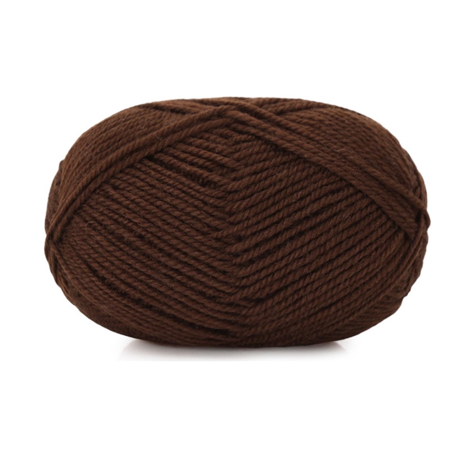Hilo Crochet 6 piezas 300g hilo de lana hecho a mano otoño e invierno cálido suéter sombrero bufanda hilo bola(25 Coffee)