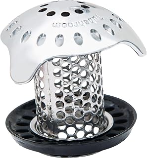 TubShroom Ultra Revolutionary Bath Tub Drain Protector Hair Catcher/Strainer/Snare, Stainless Steel, Stainless Combo