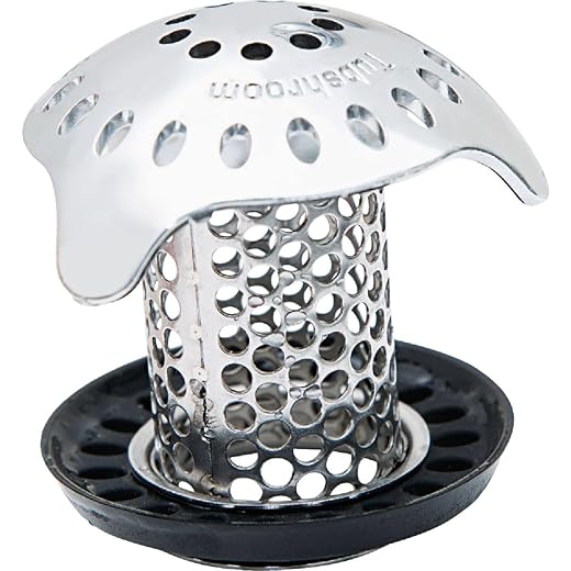 TubShroom Ultra Revolutionary Bath Tub Drain Protector Hair Catcher/Strainer/Snare, Stainless Steel, Stainless Combo