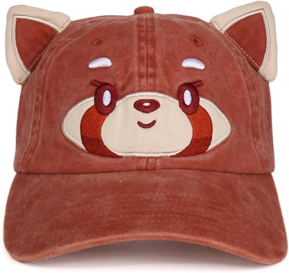 InnoBeta Red Panda Gifts for Women Men, Red Panda Cap Embroidered Adjustable Hat Gifts Accessory for Birthday & Christmas