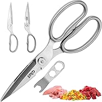 Gidli Premium Heavy Duty Kitchen Shears - All-Purpose Stainless Steel Scissors, Dishwasher Safe, Disassembles Easily, Lifetime Replacement Warranty