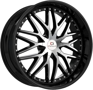 Cavallo CLV-46 18x8 4x100/4x4.5 +35mm Black/Machined Wheel Rim 18 Inch