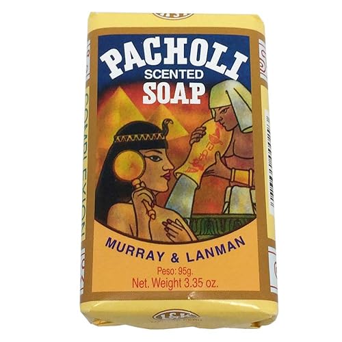 Murray & Lanman Pacholi, jabón perfumado, 3.3 oz (95 gr)