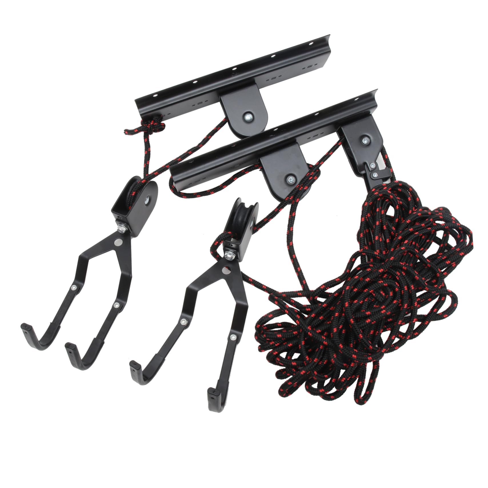 TOYANDONA Colgador de Bicicleta Resistente Estante de Pared de Kayak Limpieza de colgadores de Bicicletas Gancho para Colgar Bicicletas Abdominales Black