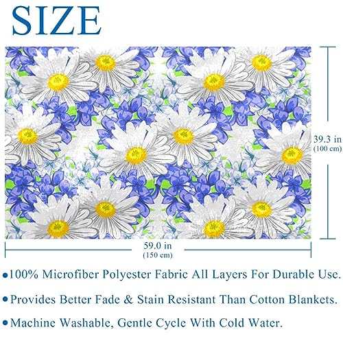 Couverture douce violette 150x100 cm pour lit et canapé