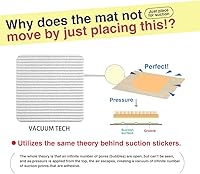 Vista 2 de Home Techpro Vacuum Tech - Base antideslizante para alfombras para pisos de madera sin daños, nuevos materiales para bases antideslizantes