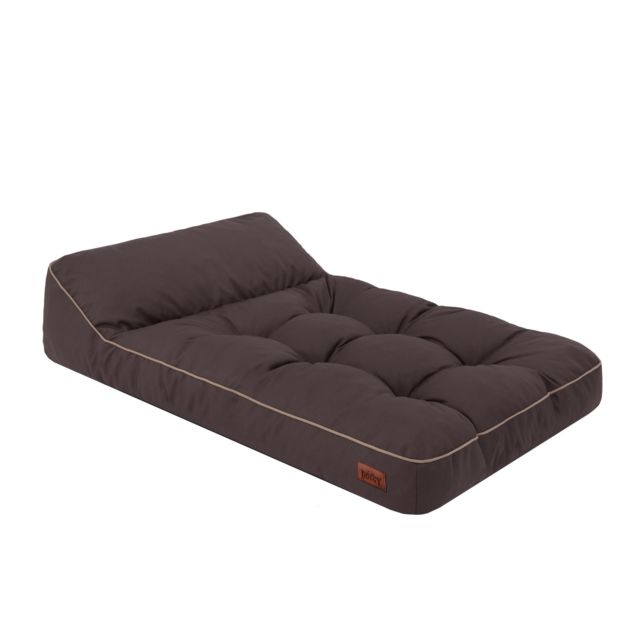 Materassino per cani e animali domestici, cuscino per cani, cuscino per cani, letto, divano, cuccia per animali domestici, morbido, materasso M – 80 x 52 cm, marrone