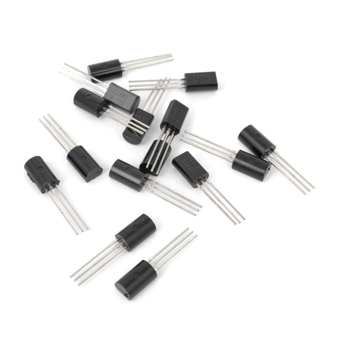 Aexit 15Pcs 2SC2482 Transistors NPN Triple Diffused Typ Transistor MOSFET Transistors 300V 0.1A