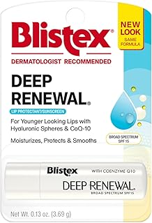 Deep Renewal, Anti-Aging Formula, 0.13 Ounce, (Pack of 12) Moisturizes, Protects & Revitalizes, Broad Spectrum SPF 15, For Younger Looking Lips, Softens & Smooths Lips (Packaging May Vary)