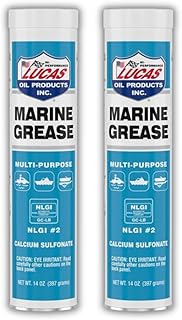 Marine Grease 10320 | Overbased Calcium Sulfonate Formula | 14 Ounce Tube | for Marine Trailer Wheel Bearing/Trailer Chassis Lubrication and Outboards | 2 Pack Special