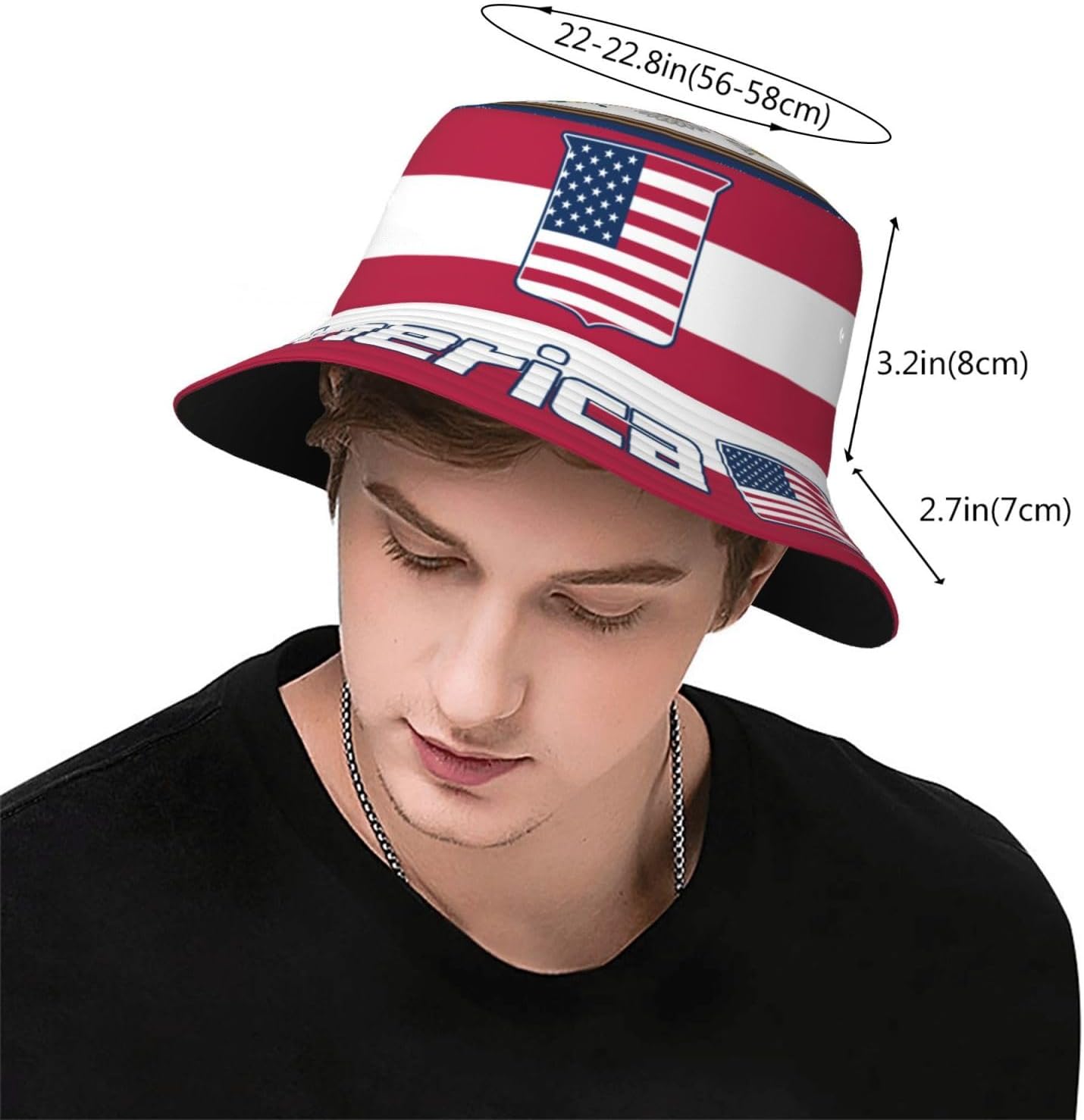 National Flag Bucket Hat Patriotic Soccer Fisherman Hat for Men Women image 4