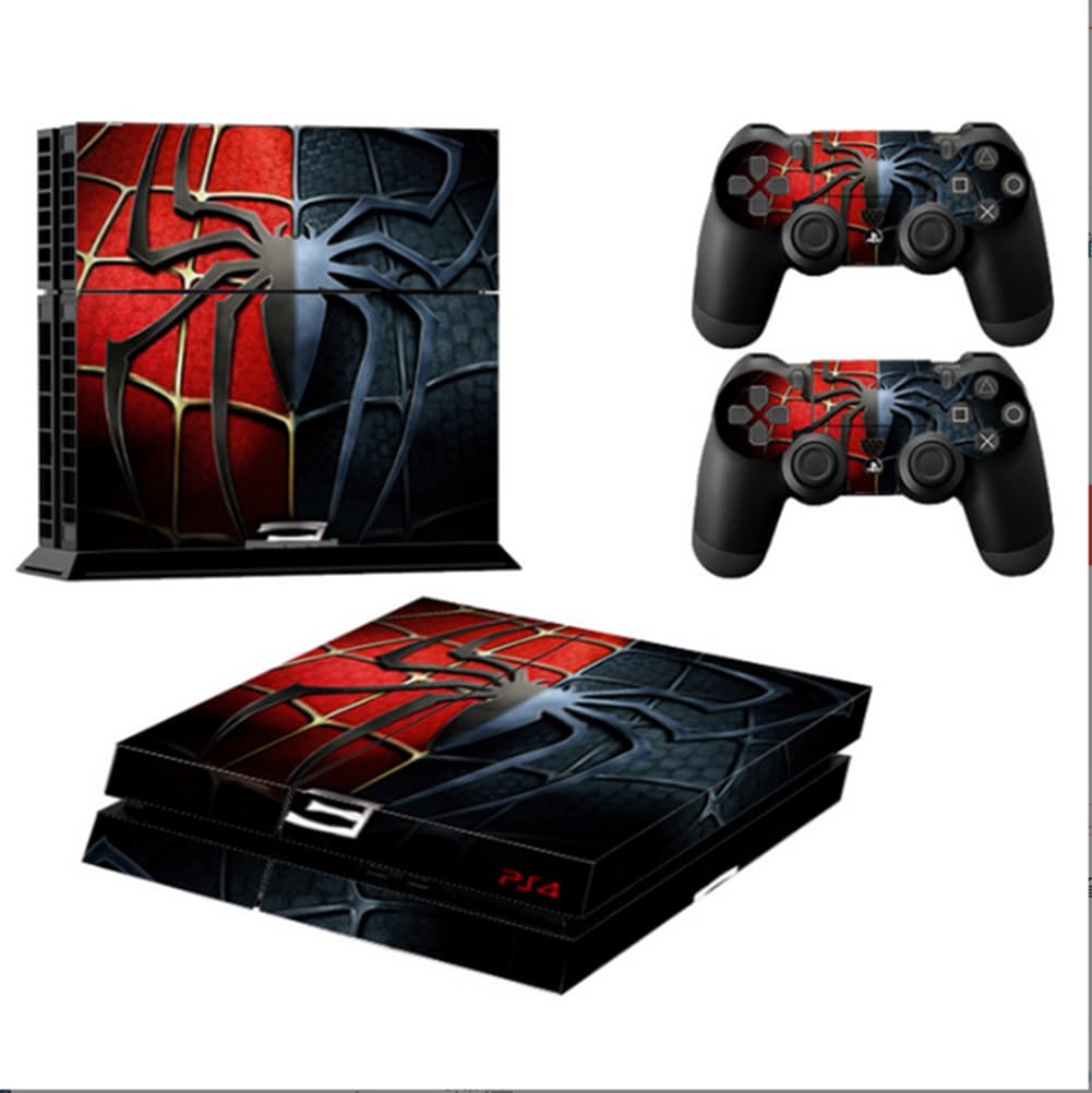 PS4 Skin Sticker Pegatina Protectora de Piel Vinyl Decal para Sony Playstation 4 Consola + 2 Protectores de Pantalla (A) (A6)