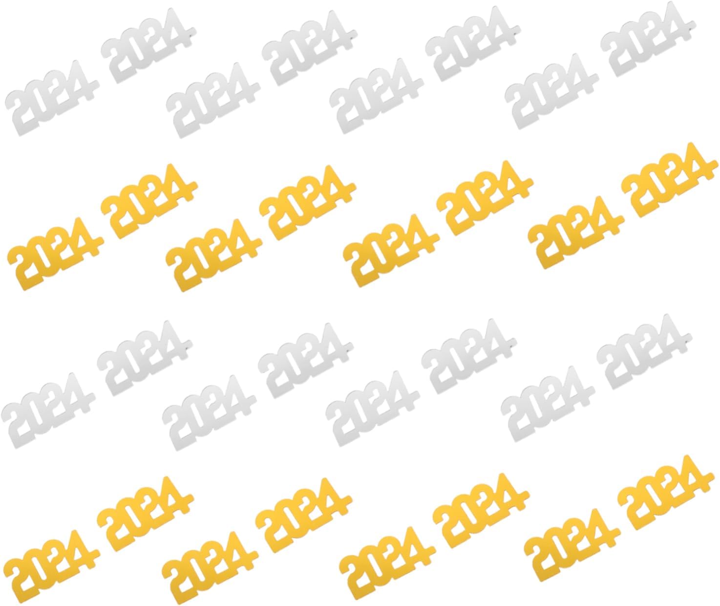 NUOBESTY 5pcs Year Party Confetti Decorations of Festival Table Scatters for Celebrations Each for Festive Events and Gatherings