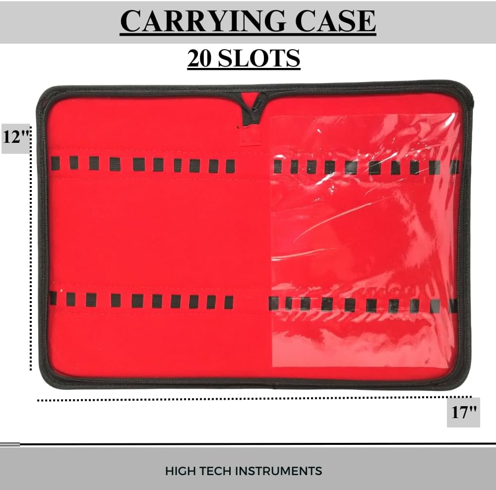 Instrument Kit Case Tool Organizer For Lab Students (Holds 40 Tools - 12"x17")