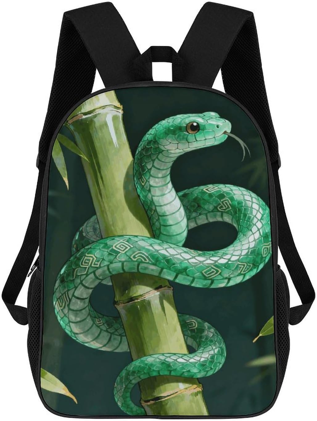 Jade Snake Bamboo 17 Inch Lightweight Laptop Backpack