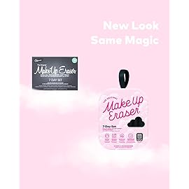 The Original Makeup Eraser 7-Day Set, Erase All Makeup with Just Water, Including Waterproof Mascara, Eyeliner, Foundation, Lipstick, Sunscreen, and More! Chic Black, 7ct.