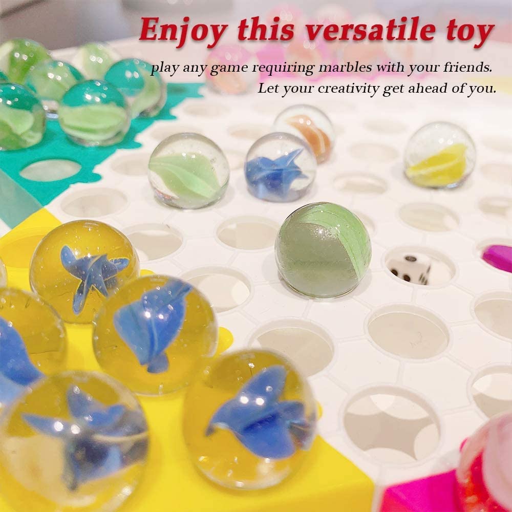 Powerking Bolas de Vidrio, Bolas de Cristal de Ojos de Gato Coloridos para niños para Juguetes/Juegos/Juegos/decoración de Pescados/Plantas 200 unids