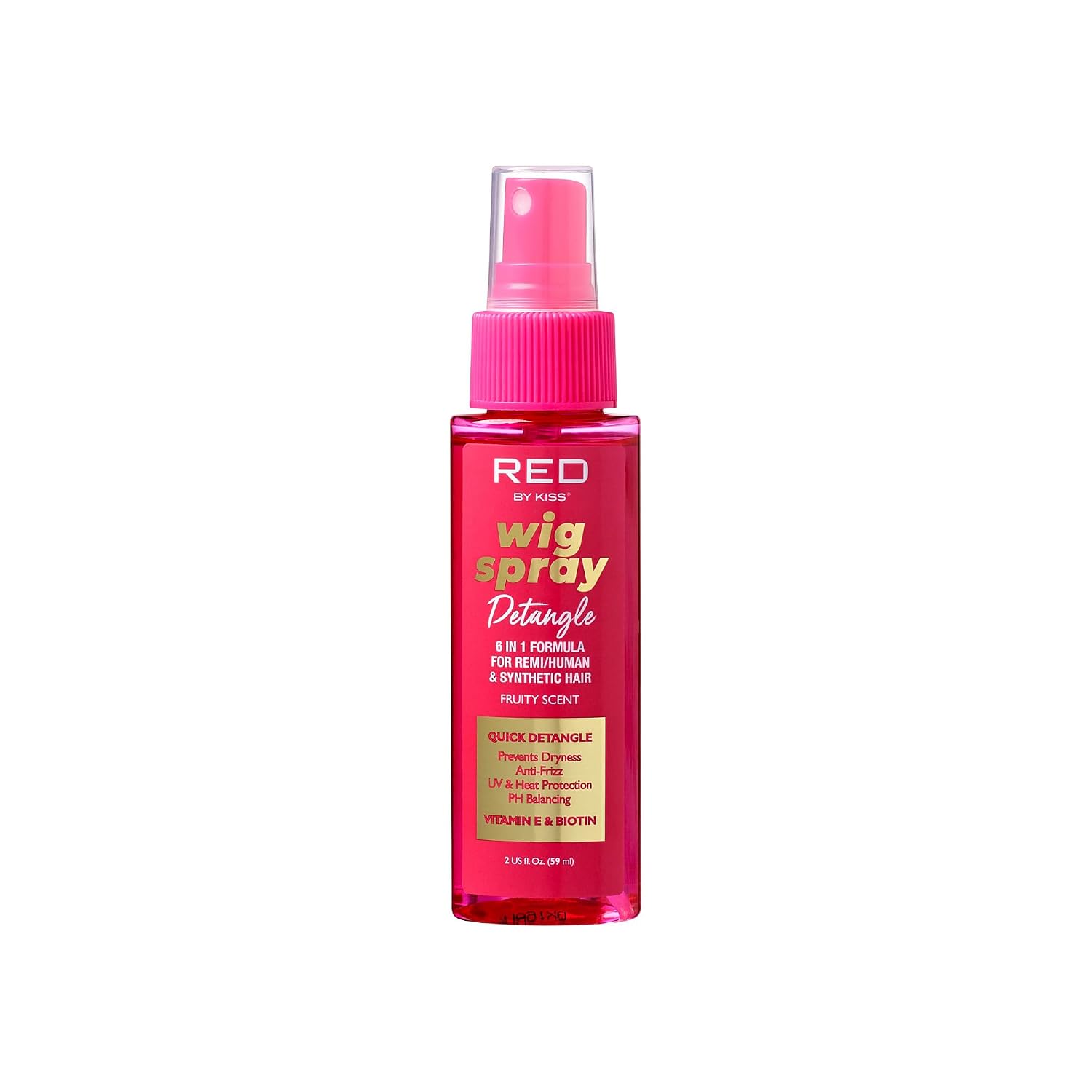 Red by Kiss Wig Spray, Extra Shine & Detangling 2oz