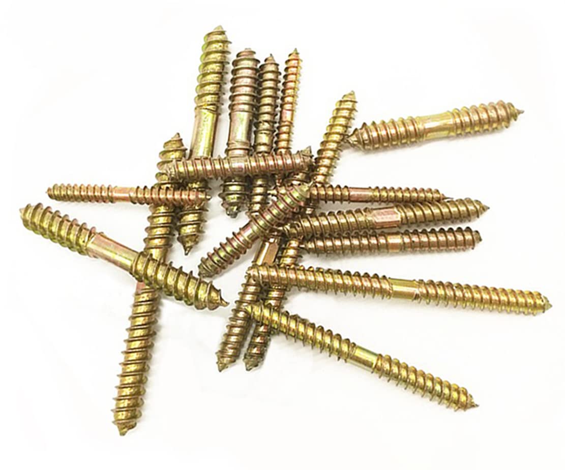 12 Boulons Double Filetage M10x60mm Uxcell - Vis Sans Tête Pour Cheville