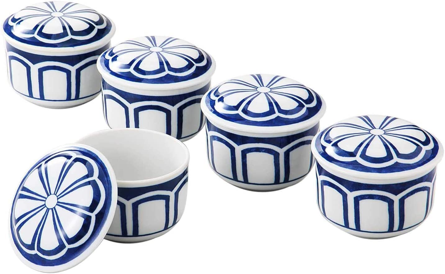 Mino Ware Kiku-mon Chrysanthemum Bowl Set 10cm Lidded Box Japan | eBay
