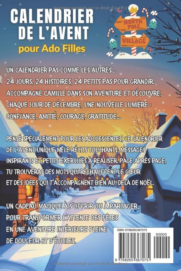 Image secondaire de Calendrier de l'Avent pour Ado Filles : 24 Histoires Inspirantes pour Noël