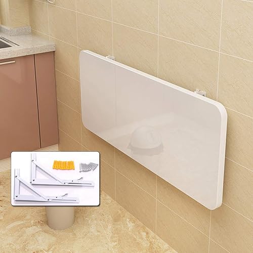 KDDEON Mesa invisible de madera para montar en la pared, mesa de comedor flotante, escritorio plegable para computadora, banco de trabajo, KDDEON Mesa invisible de madera para montar en la pared, mesa de comedor flotante, escritorio plegable para computadora, banco de trabajo,