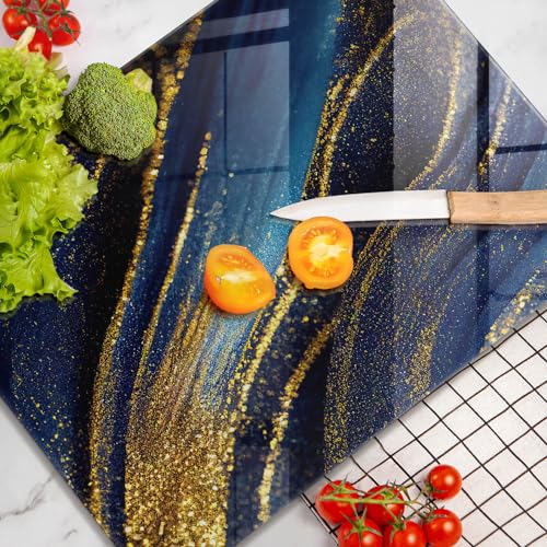 Accessoires de cuisine Wallfluent planche à découper induction 40x52 grand format bleu