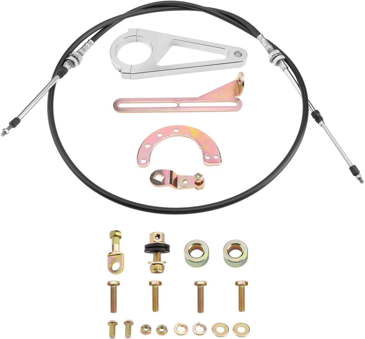 2" Aftermarket Column Adjustable Shift Linkage Kit Compatible with 1-1/2", 2" & 2-1/4" GM or Aftermarket Steering Columns and GM Transmissions Replace# ACA-1804 LB01-ACA-1804