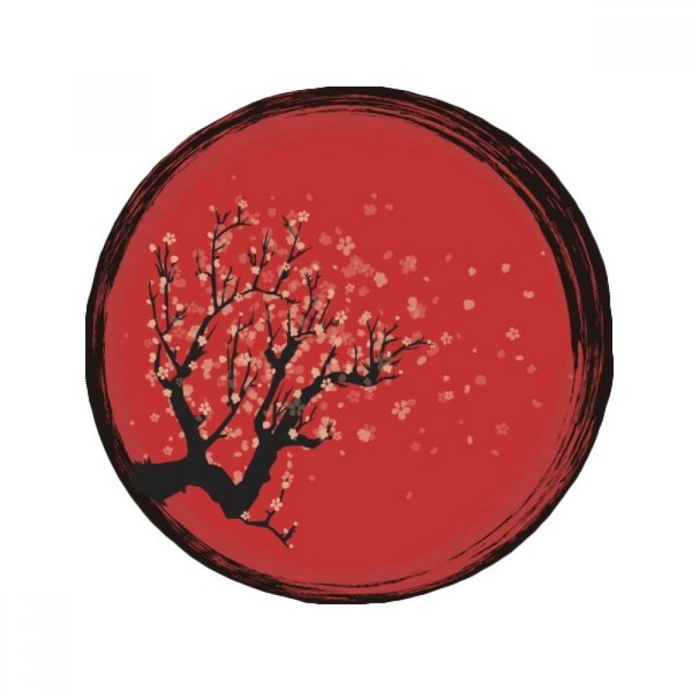 Tapis de sol antidérapant style cerisier japonais pour décorer la cuisine et la salle de bain