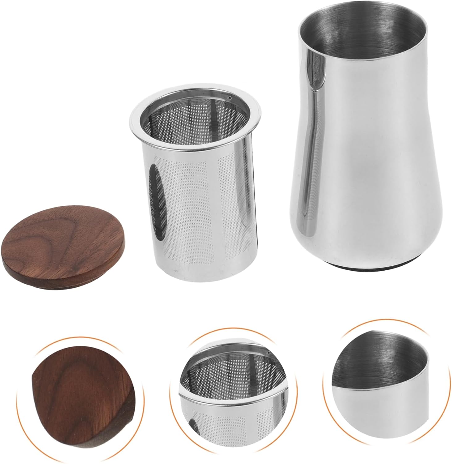 Holibanna Coffee Drip Filter Fine Mesh Sieve for Grounds Powdered Sugar Shaker Duster Easy to Use