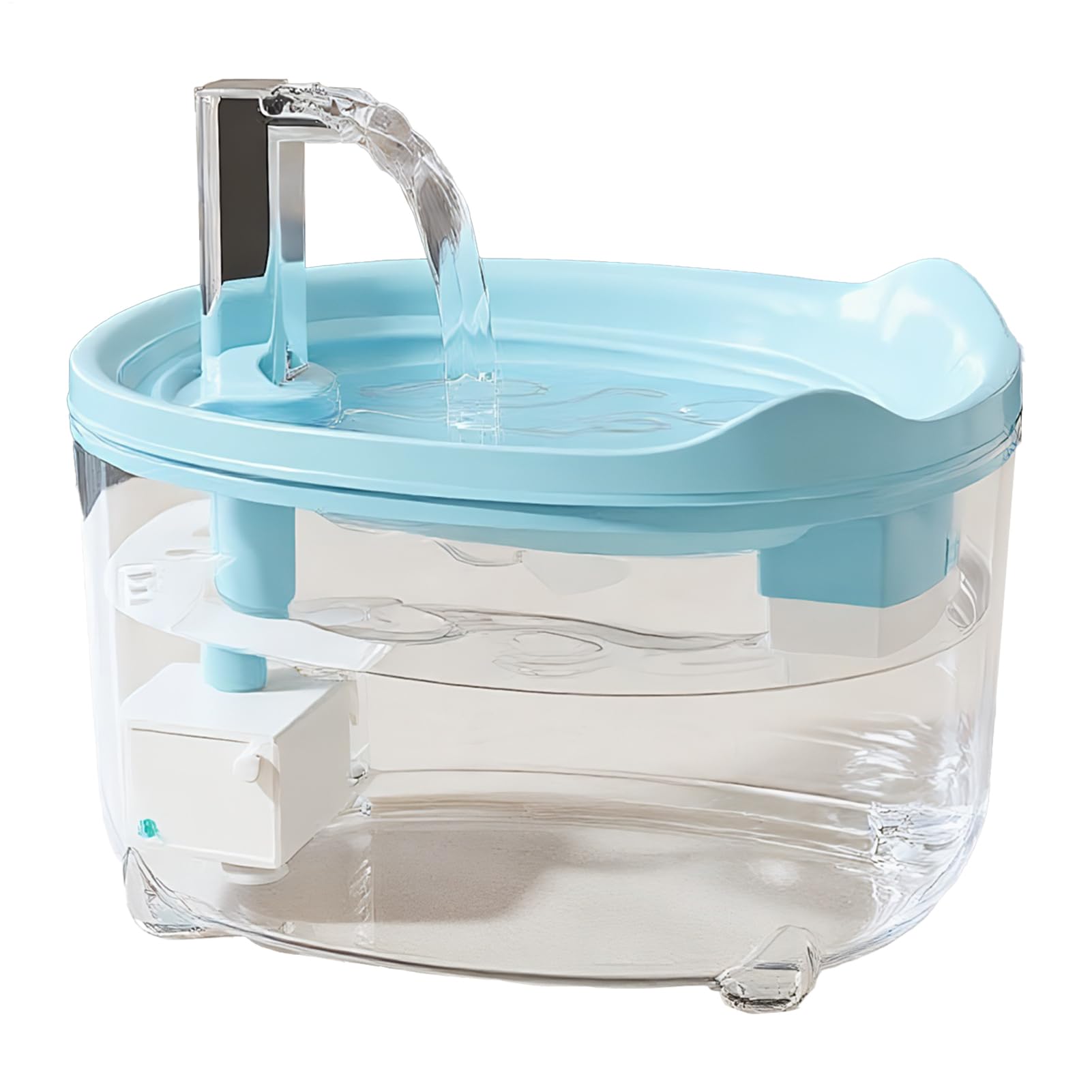 Fuente de agua para mascotas y dispensador silencioso para gatos con flujo circulante fresco