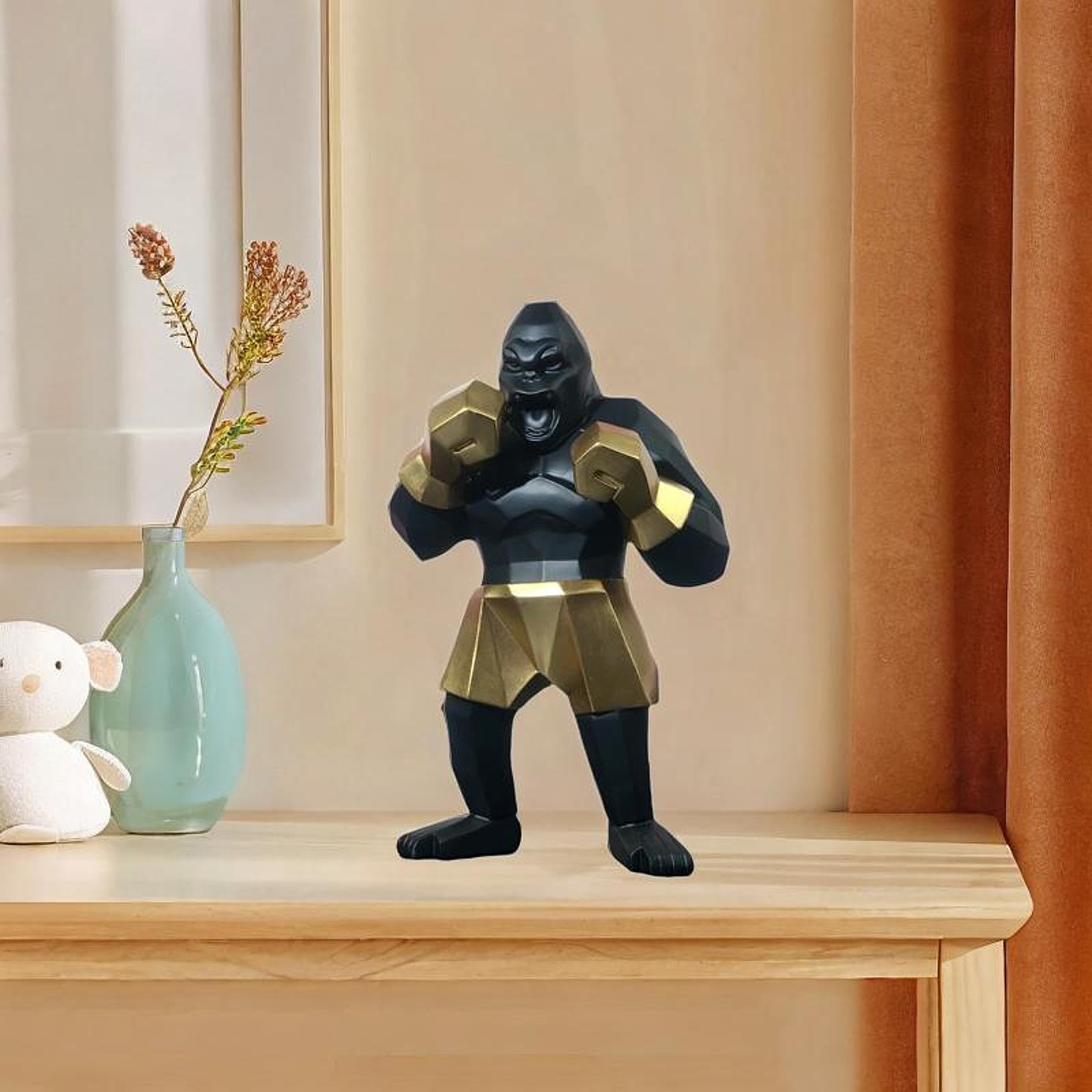 Gralara Estatua de Resina de, decoración de Escritorio para Sala de Estar, Comedor, miniaturas de Estatua, Regalos de inauguración de la casa para