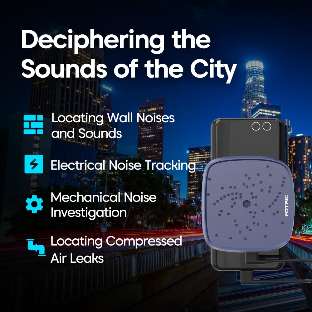 TD2 Geek Acoustic Imaging Camera,64 MEMS Digital Microphones,Acoustic Imager for Android Smartphones,Noise Detection,66°×52°FOV,2~50kHz Frequency Range