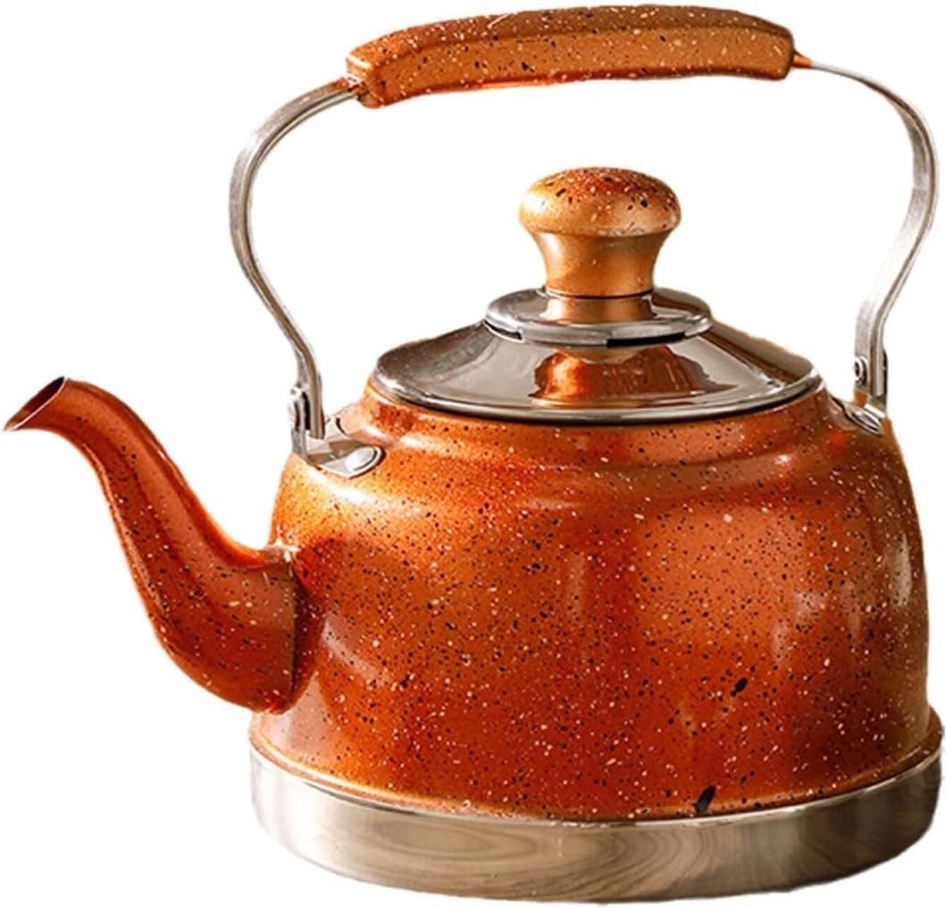 Tea Kettle Stovetop Tea Kettle with Tea Drain Kettle Pot Universal Stovetop Kettle Stainless Steel Tea Pots Teapot for Induction Cooker Pour Over Kettle(A,2L)