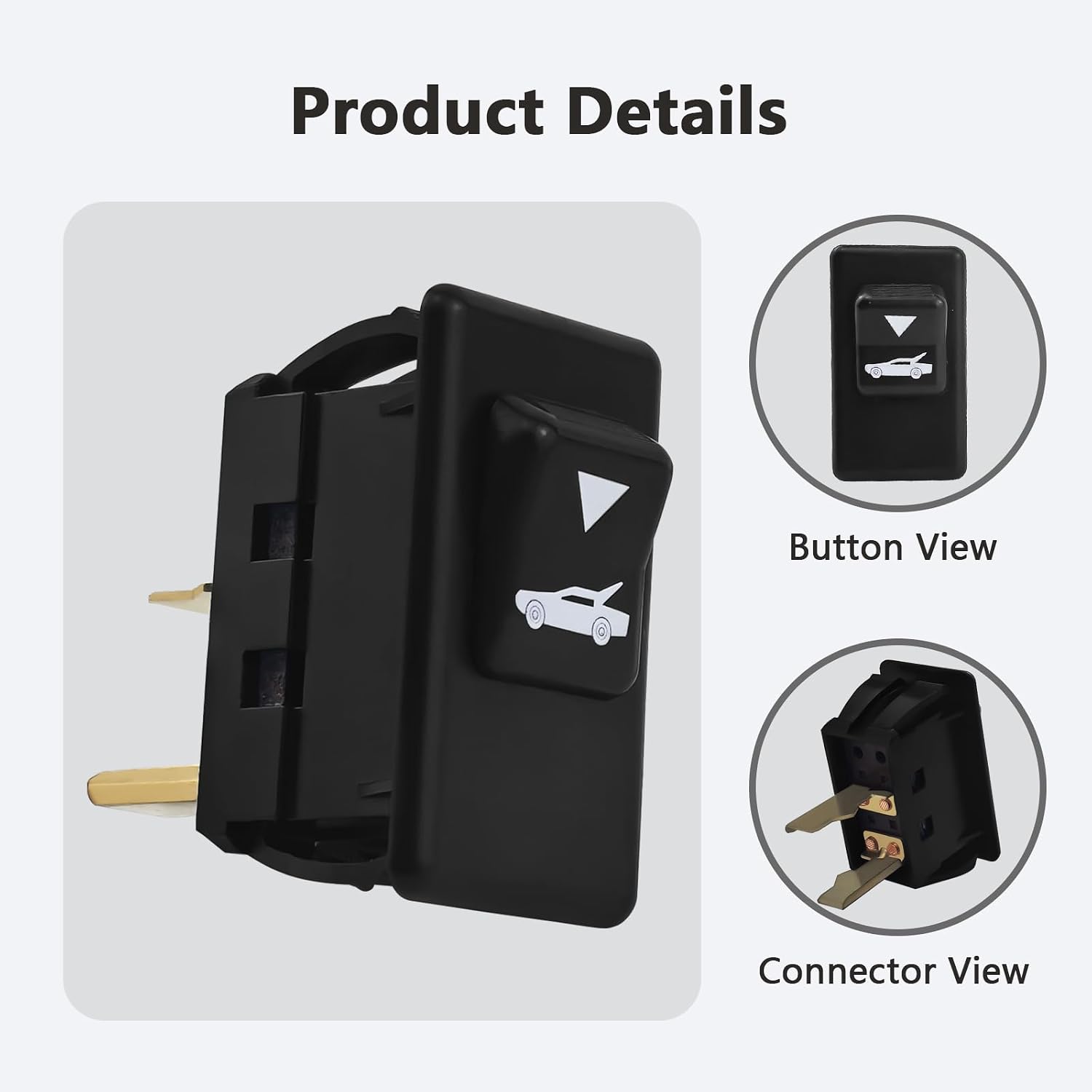 14103360 Trunk Release Button Rear Hatch Release Switch Compatible for 1982-1989 Camaro (White Lettering)