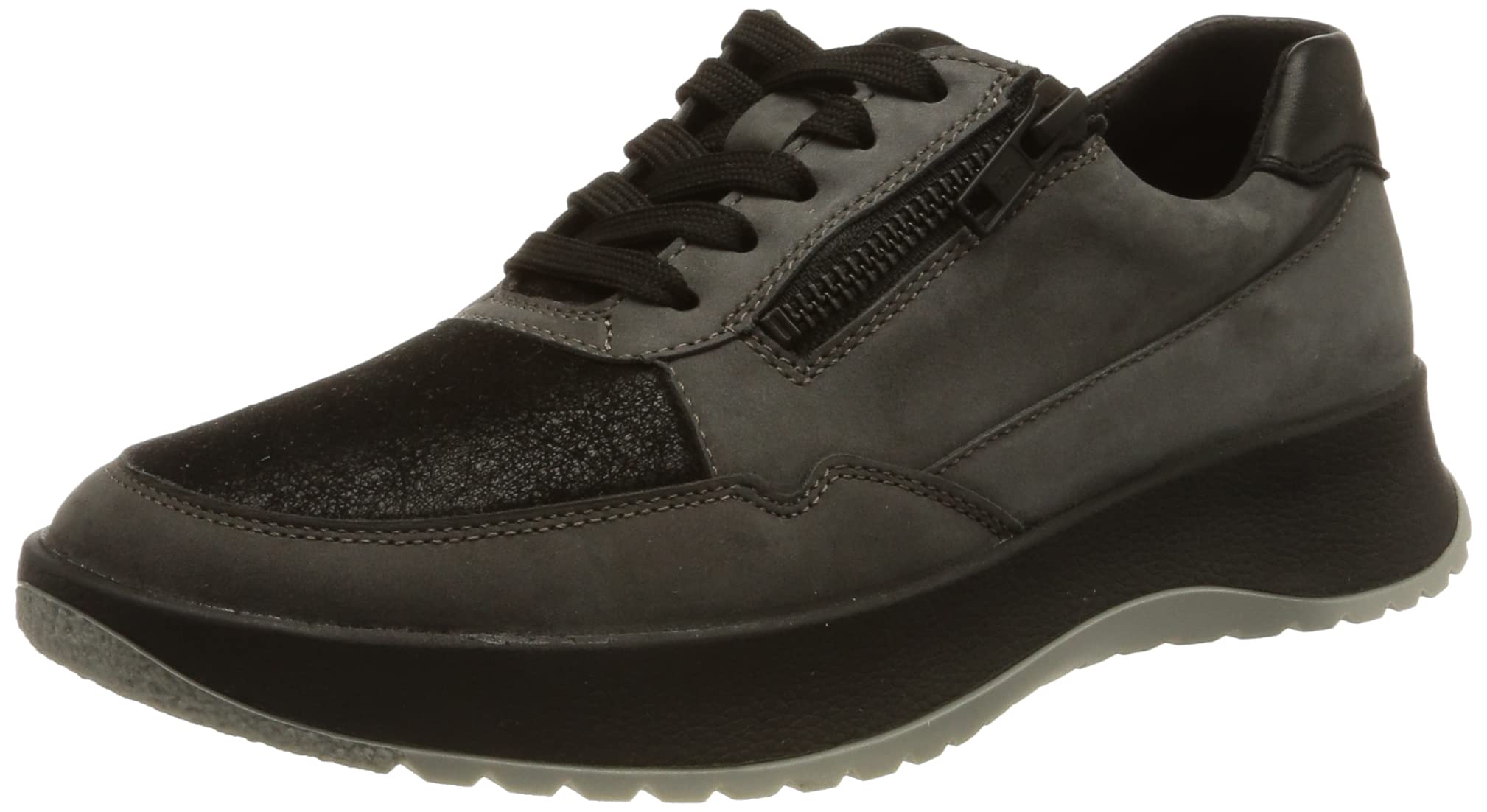 Berkemann Women's Tecla Sneaker, Schlamm/Schwarz, 3.5 UK