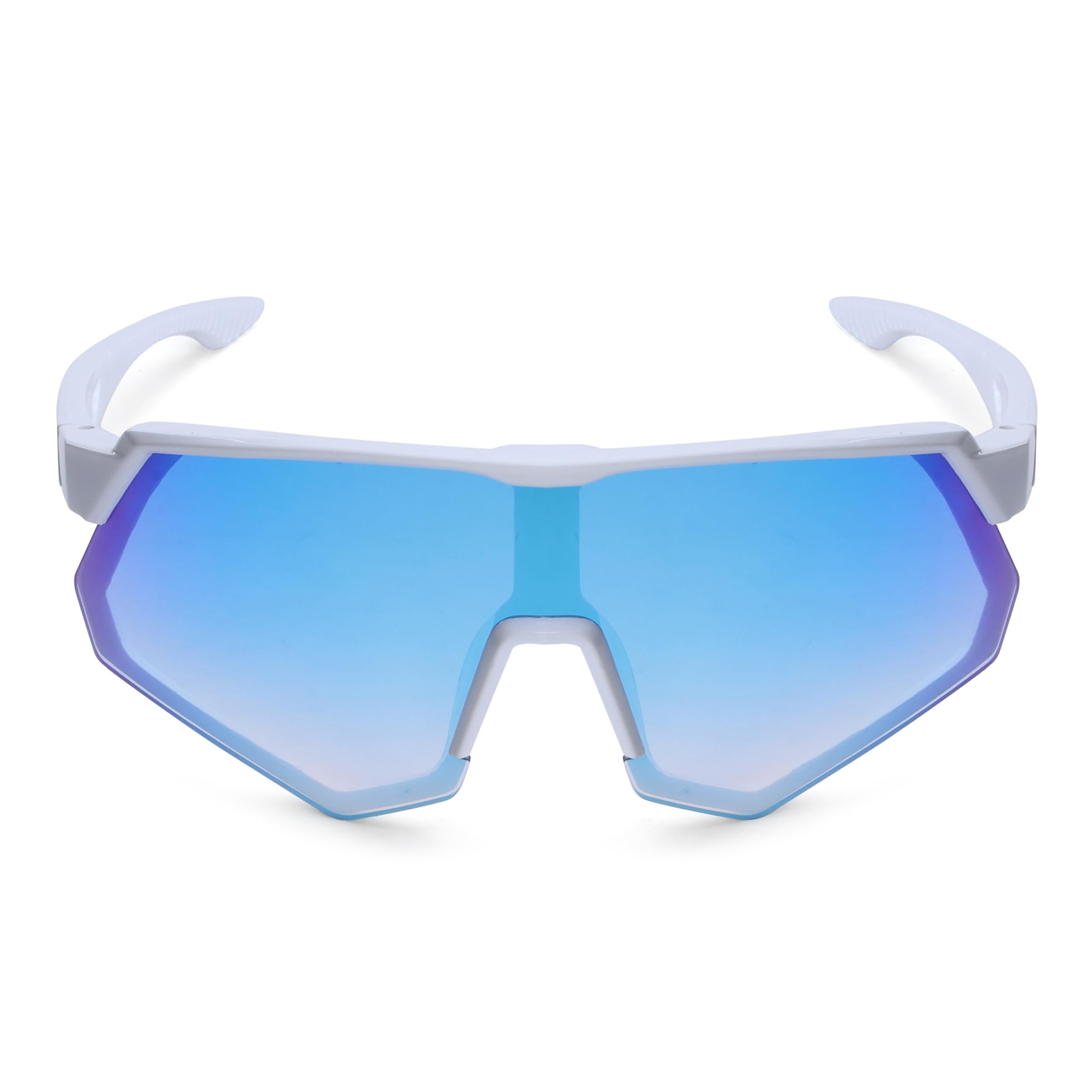 IFLASH Non Polarized Mirrored Oversized Sports Sunglasses for Men Women, Outdoor Cricket Cycling Hiking Fishing Running Driving Baseball UV 400 Protection Anti Glare Goggles-image-41