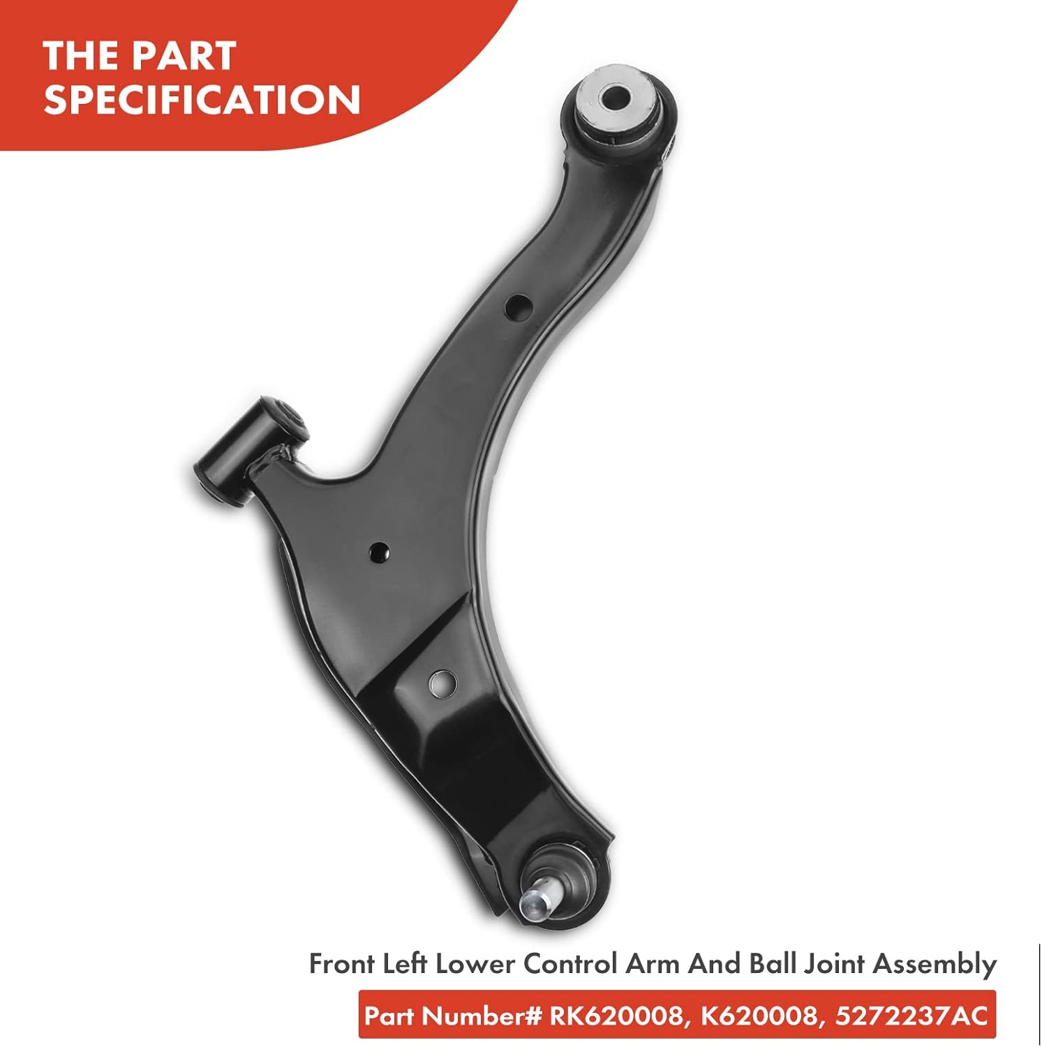 A-Premium Set of 4, Front Lower Control Arm, Lower Ball Joint, Compatible with Dodge Neon 2000-2005, SX 2.0 2003-2005 & Plymouth Neon 2000-2001
